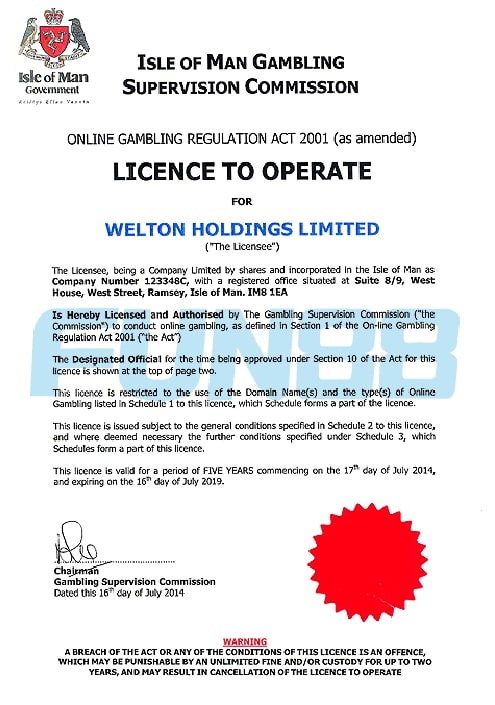必贏娛樂城 certificate 2